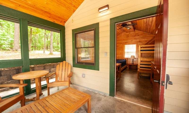 Camper cabin at Lake Ouachita State Park