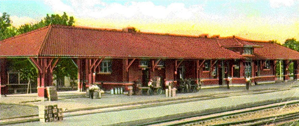 Post Card image of the Prescott Depot, circa 1912. Now the location of the Nevada County Depot &amp;amp; Museum.