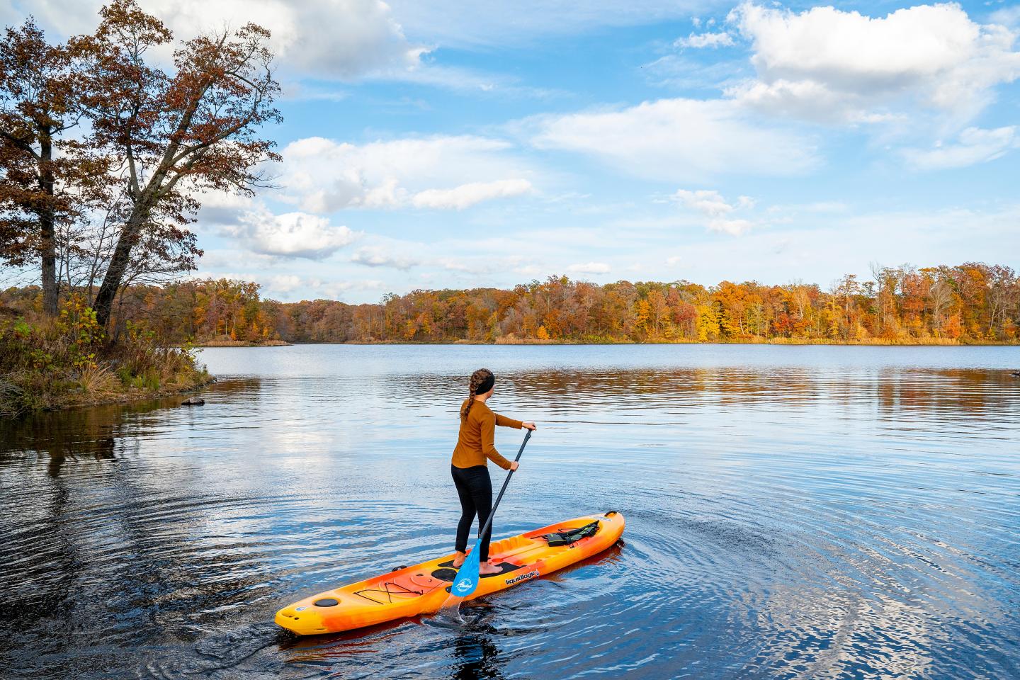 Paddleboarding Mississippi River State Park