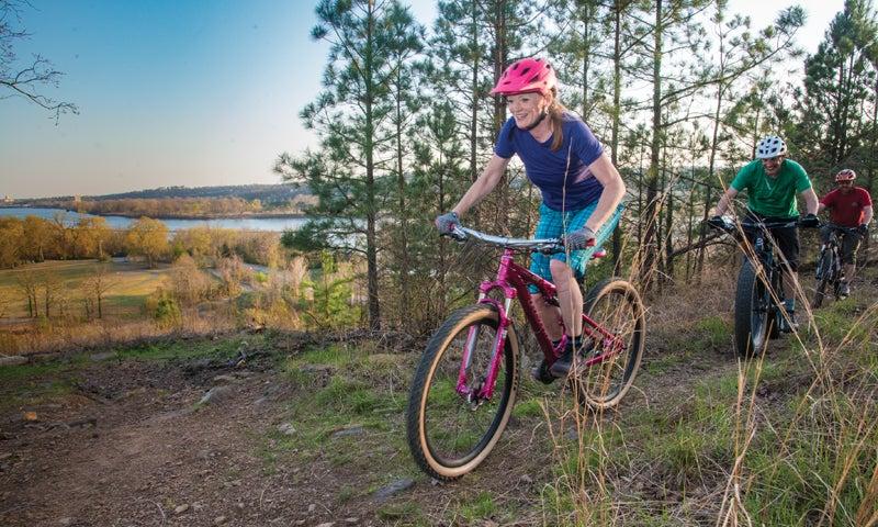 Mountain biking at Burns Park