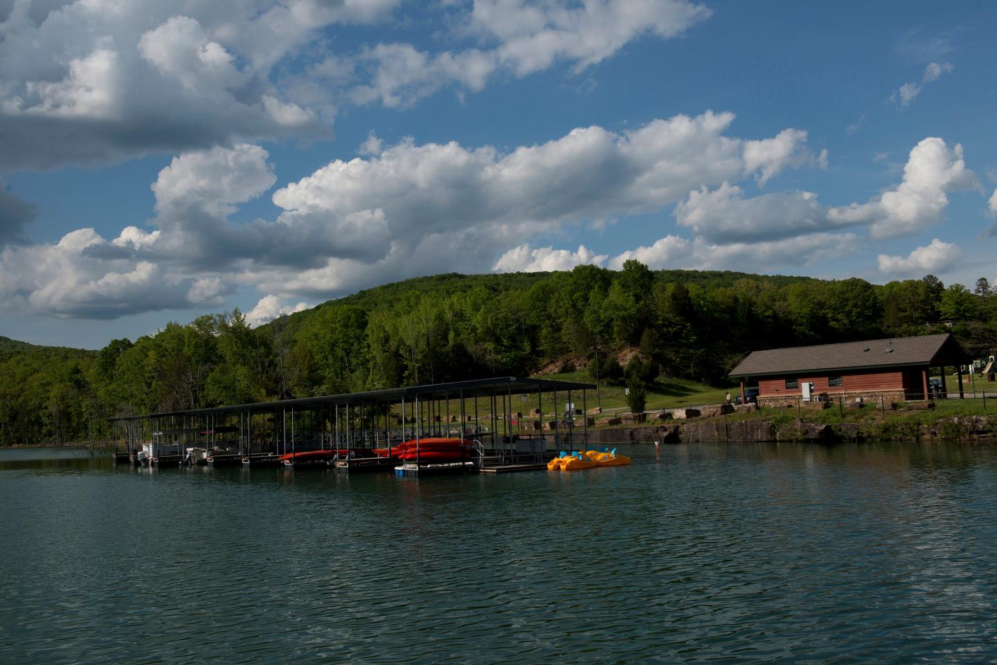 Lake Fort Smith State Park marina