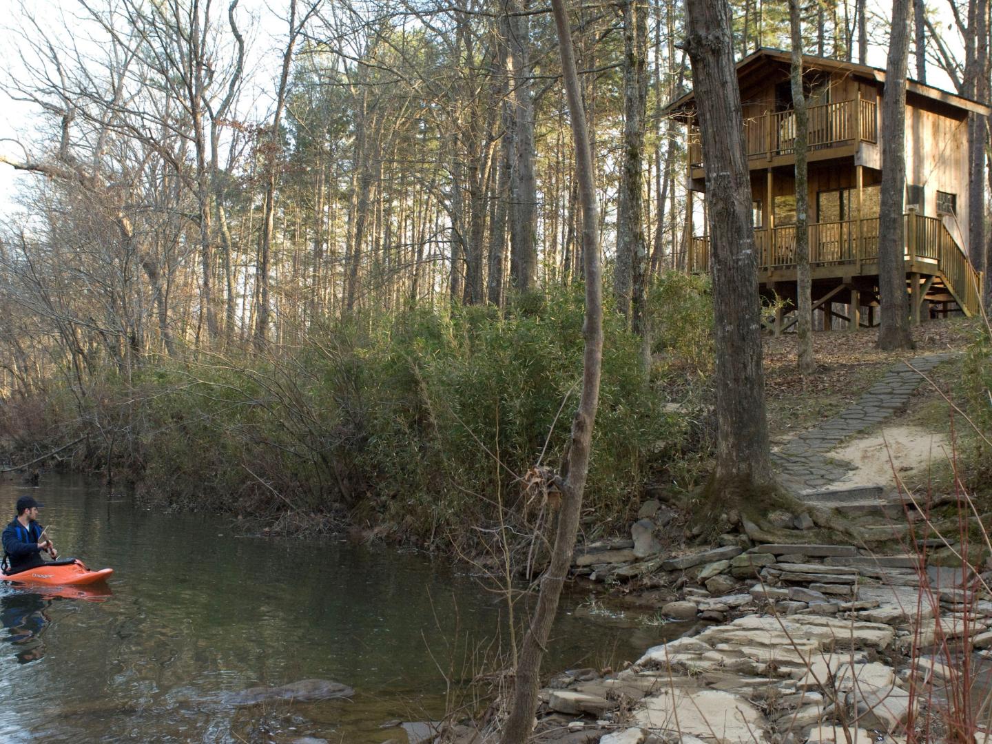 Stay in our Creekside Cabin