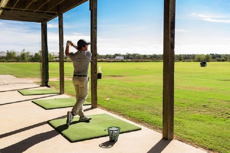 We have 9 covered hitting bays!