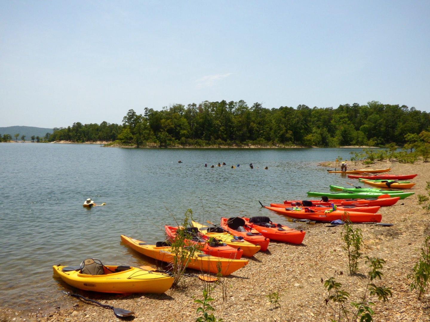 Exploring/swimming at the Islands at Buckville.