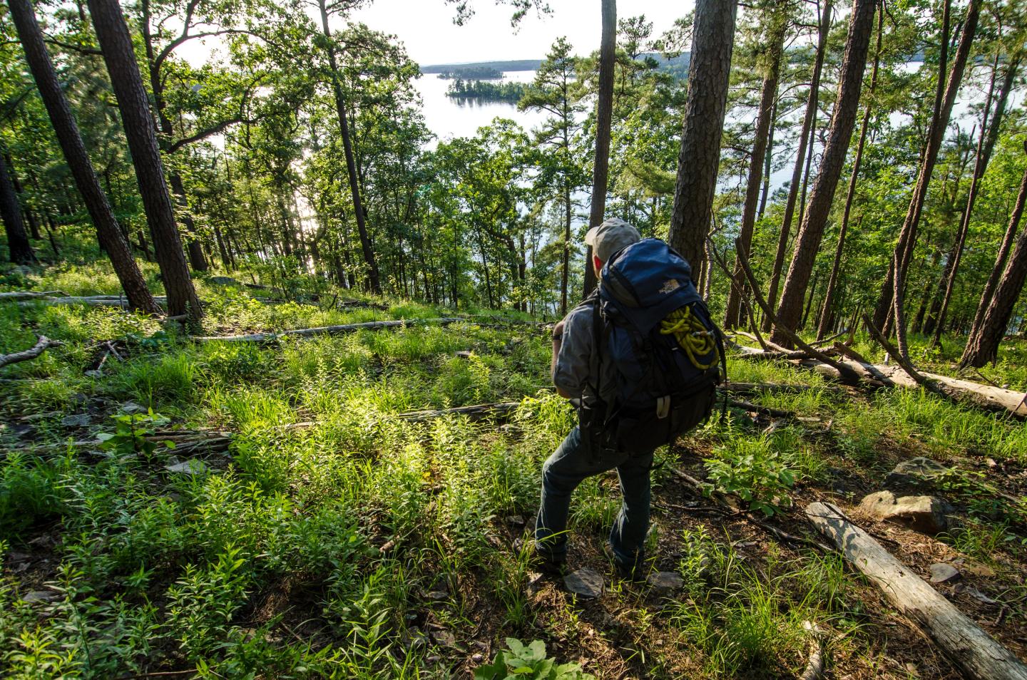 Backpacking and hiking at the nearby Iron Mountain Trails