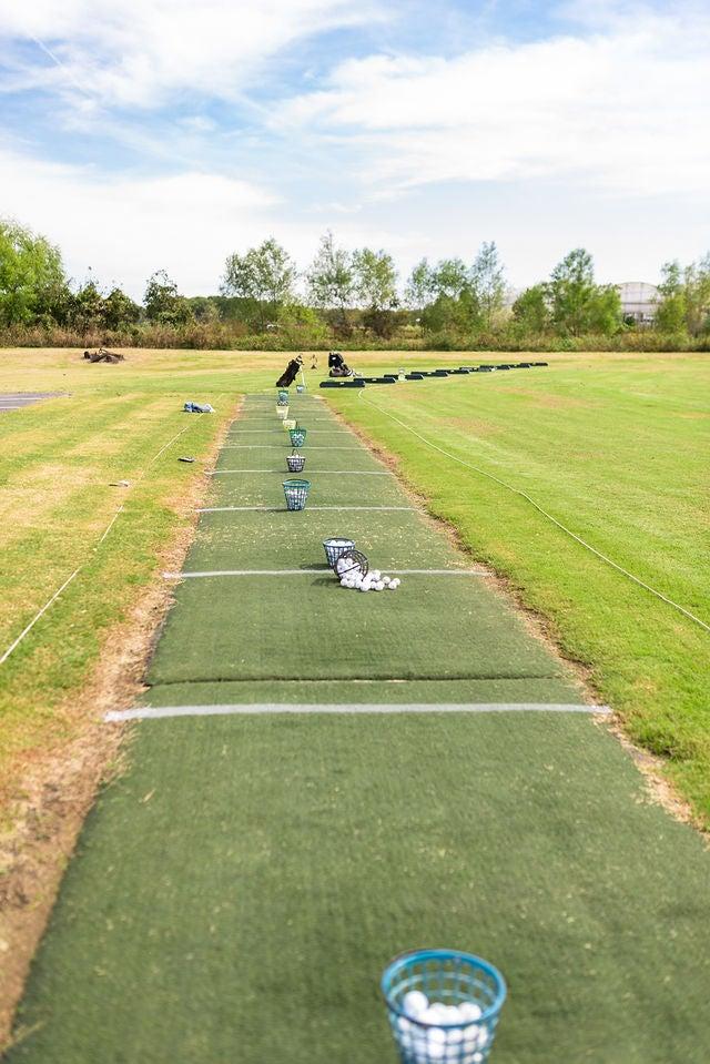 Grass and Artificial Tees open year round to the PUBLIC! One of the country's top-rated public driving ranges!