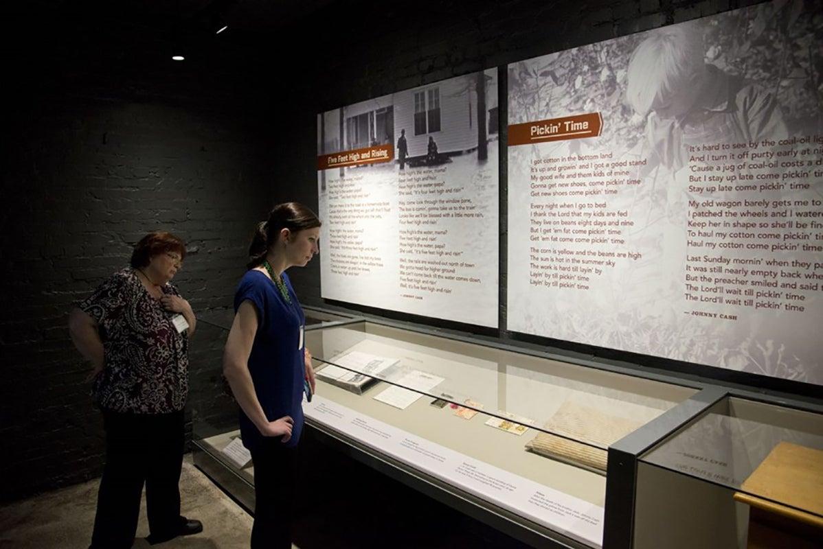 Vault exhibits at Administration Building