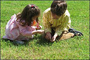 The Butler Gazebo, Ballet Dancers teach park guests a Maypole Dance during a Festival, Playing in the Grass