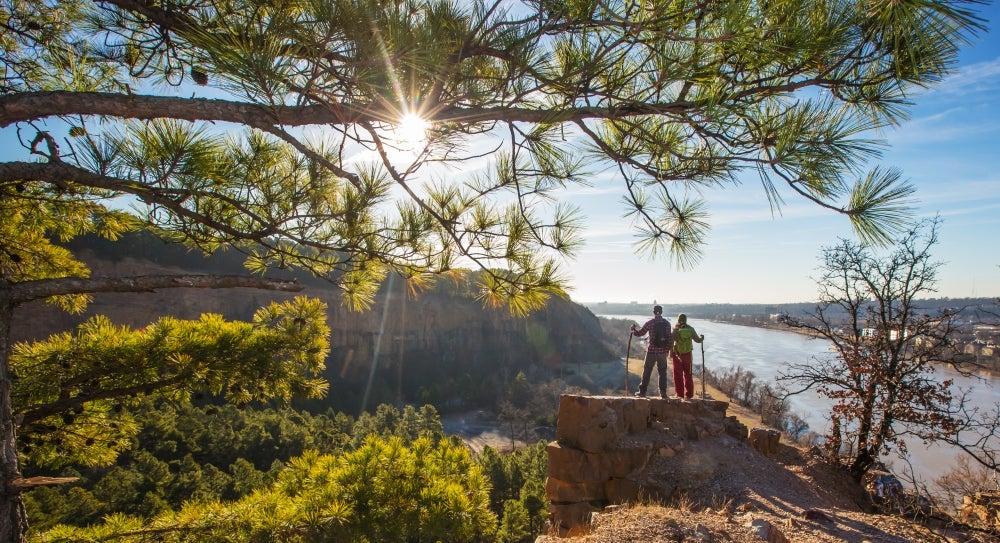 View of the Arkansas River from Emerald Park