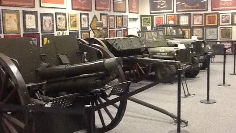 Artifacts, photos and original military vehichles are in the museum's collection.