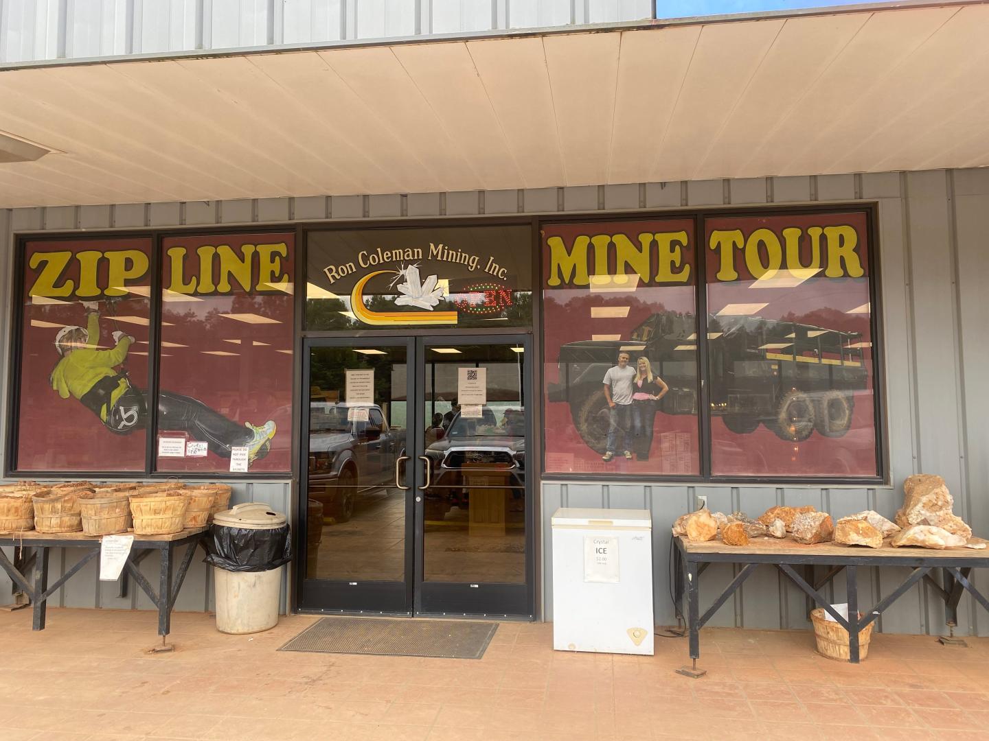 Ron Coleman Mining Gift Shop Front Door Entrance