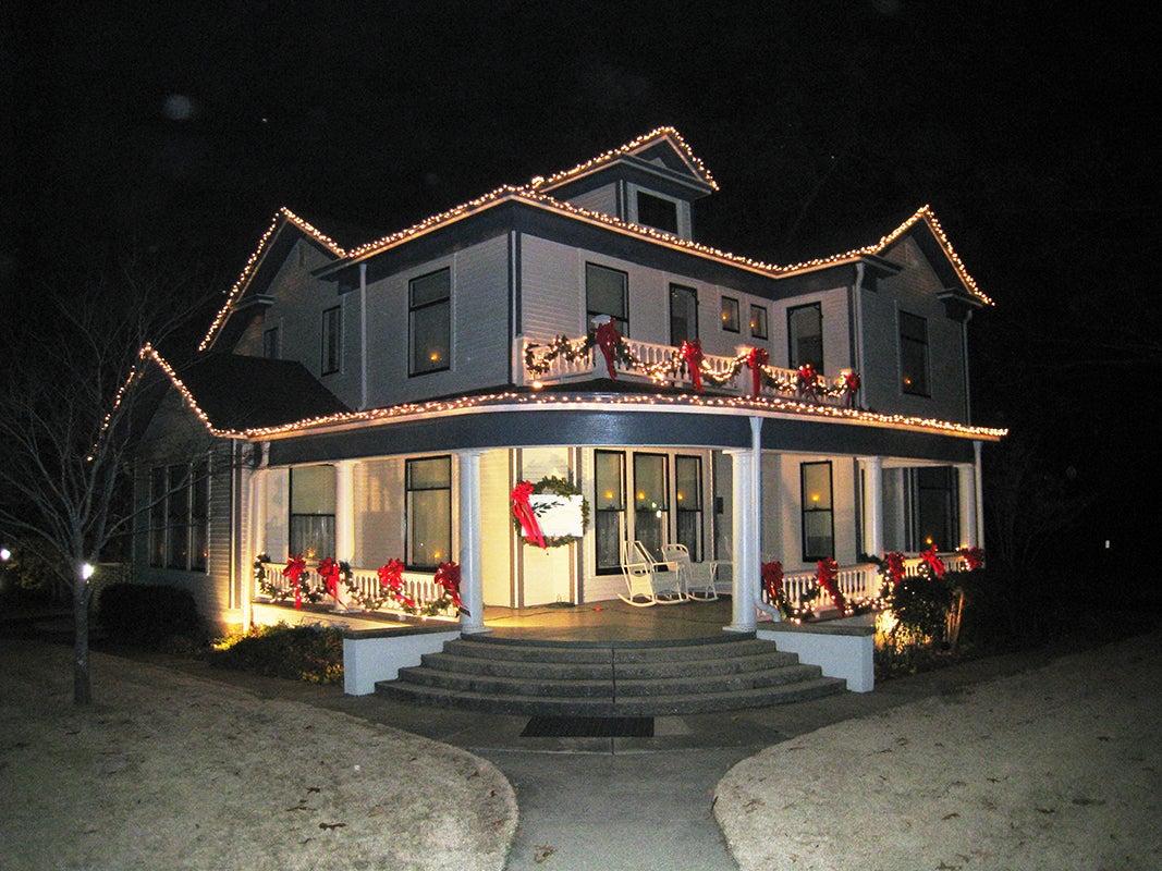 Pfeiffer home at Christmas