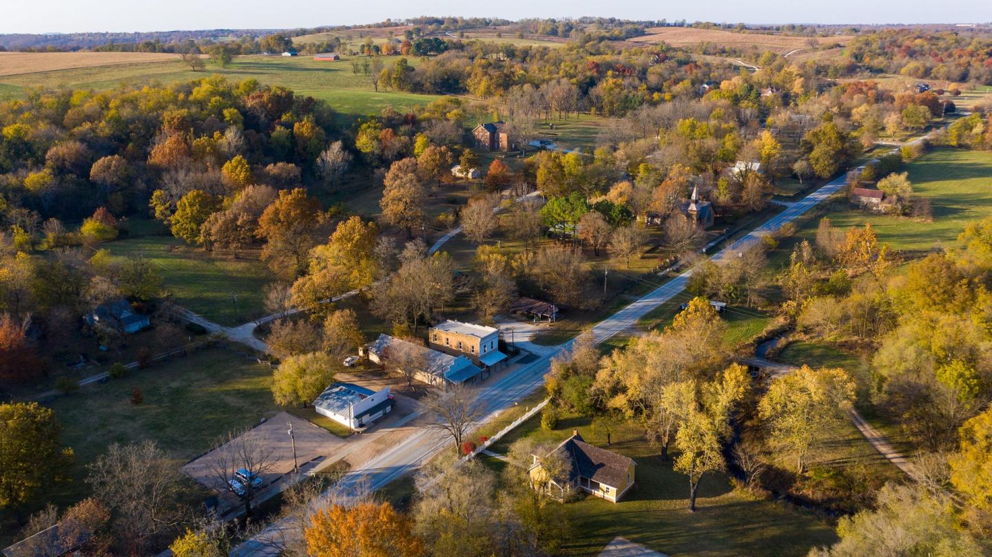 Arial photo of Cane Hill