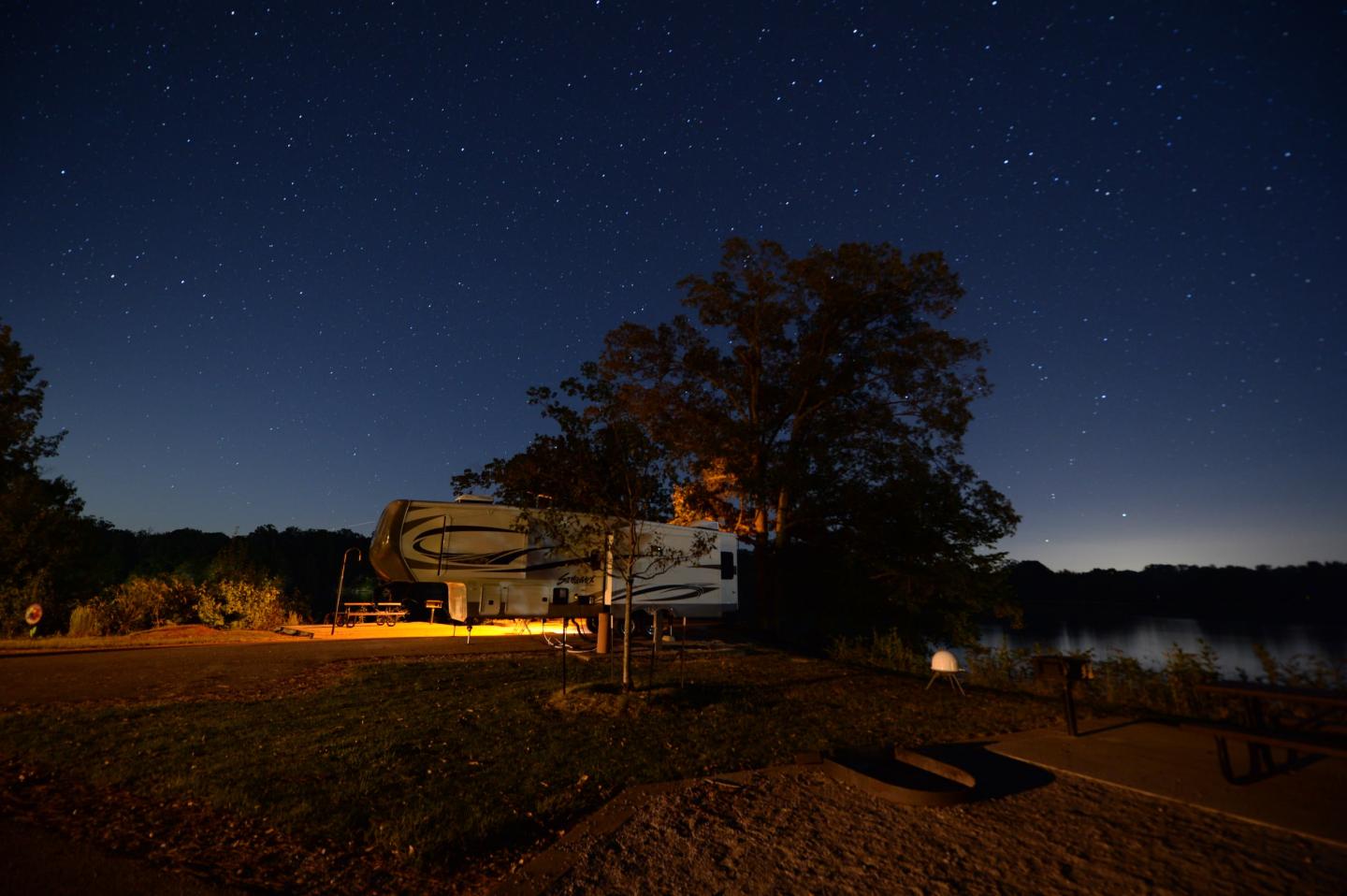 The night sky at Mississippi River State Park