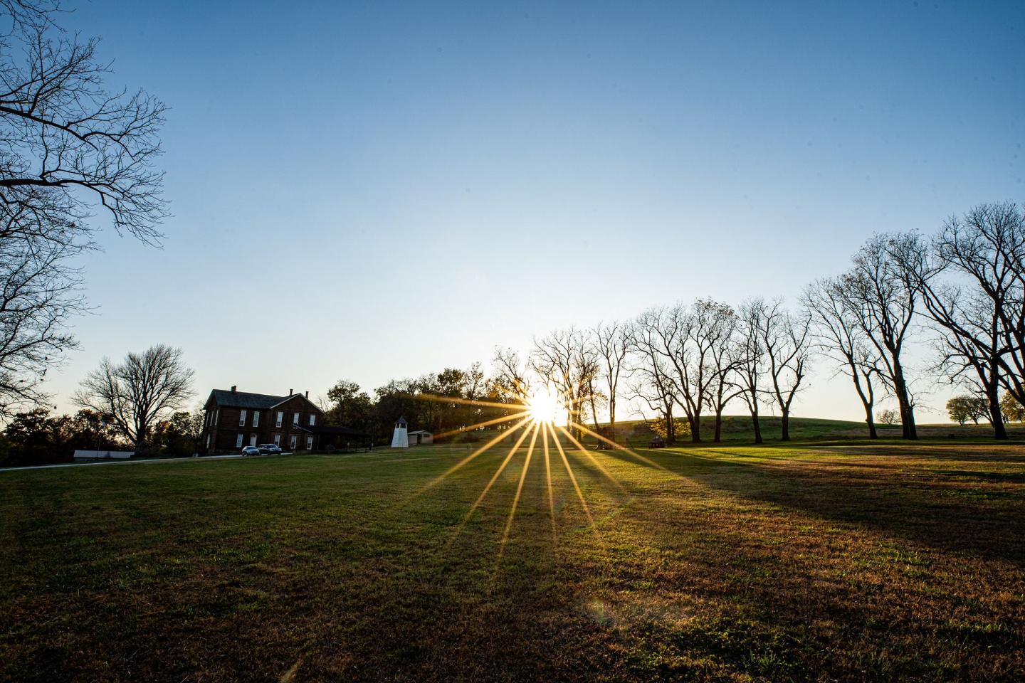 Cane Hill College at Sunset