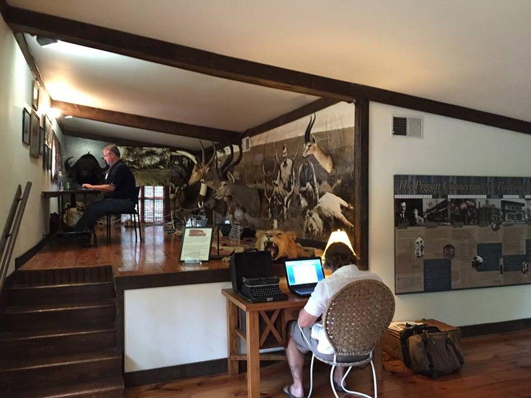 Writers Retreat participants in Barn Studio