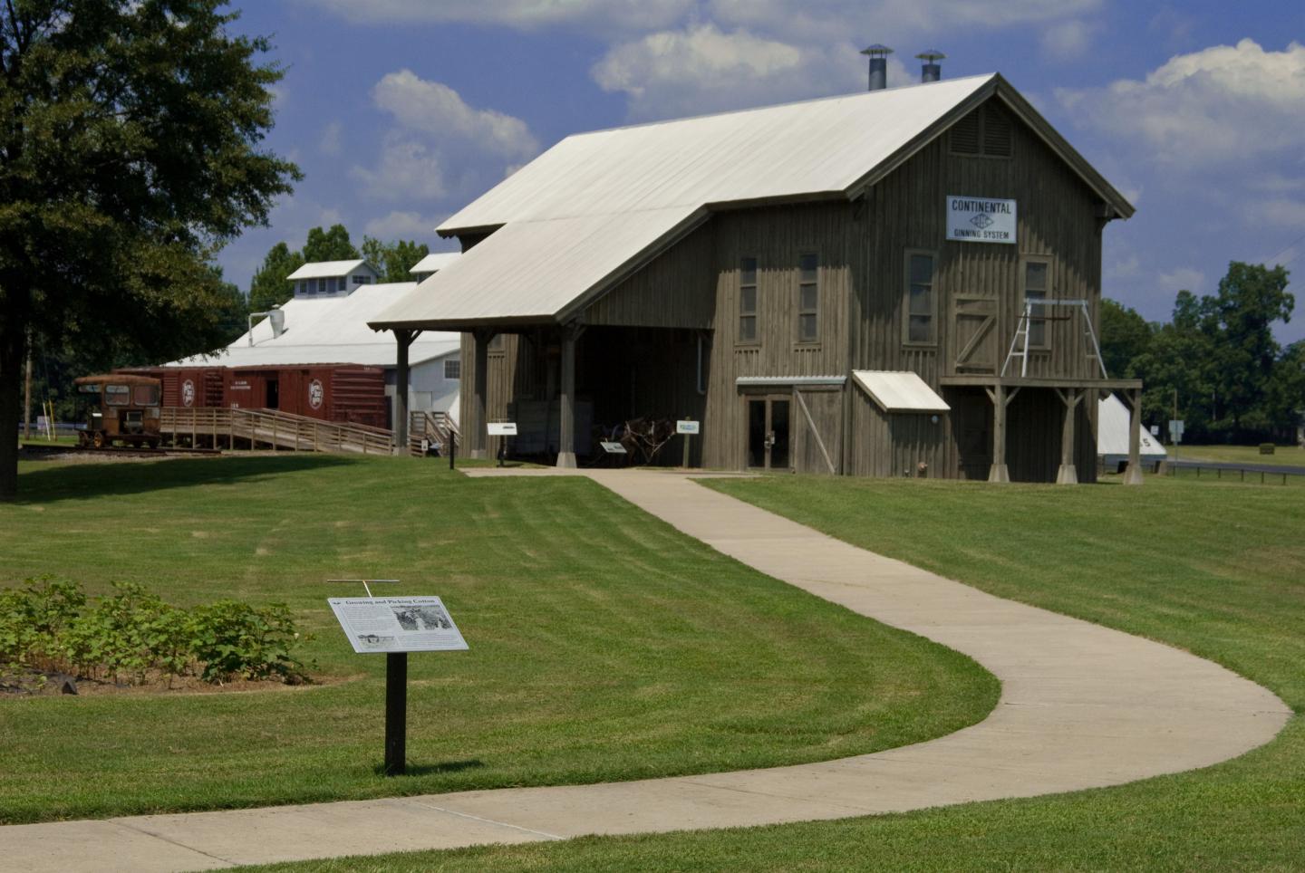 The Dortch Gin Building is one of three historic structures to tour