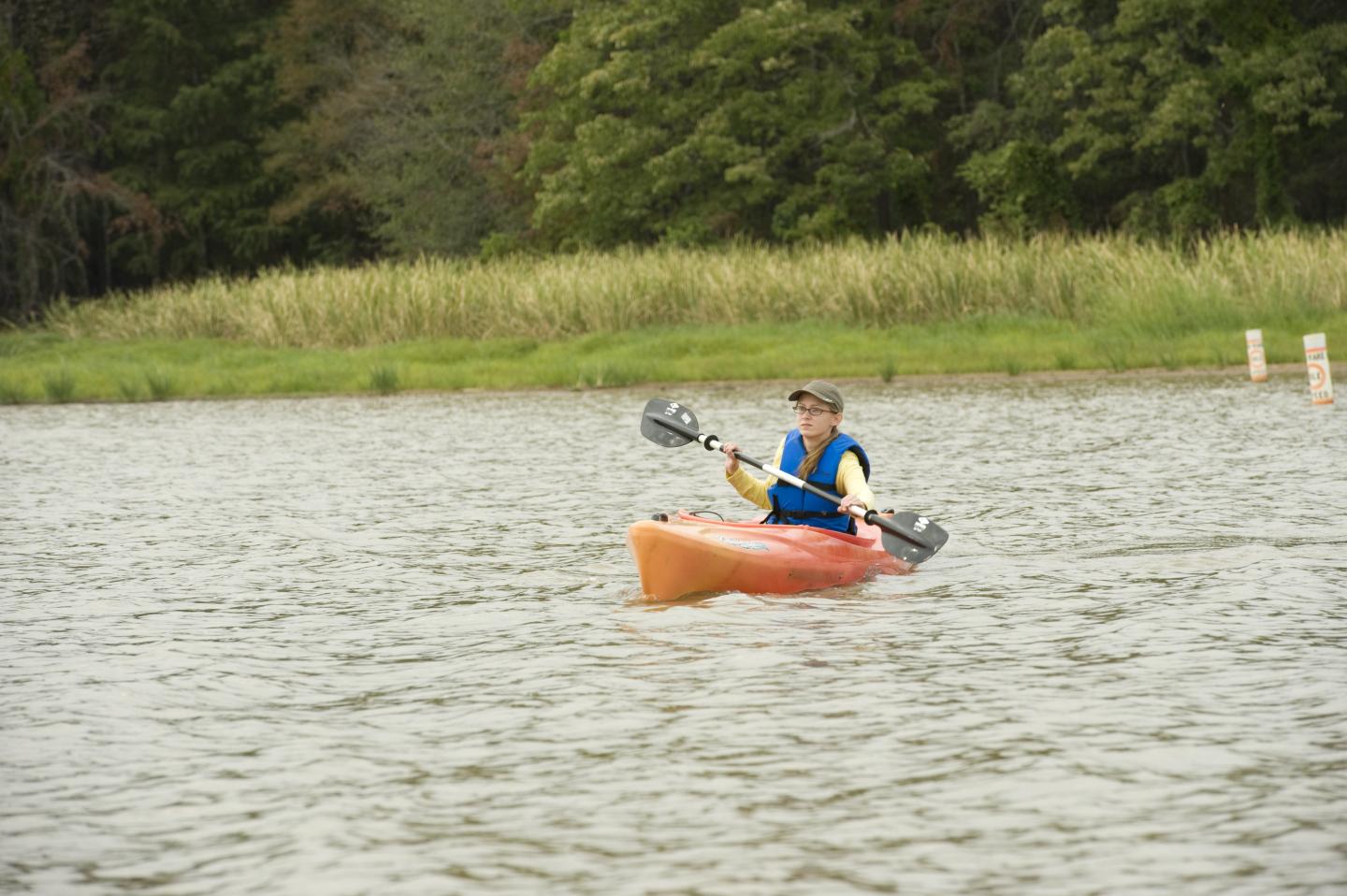 You can rent a kayak and explore the lake