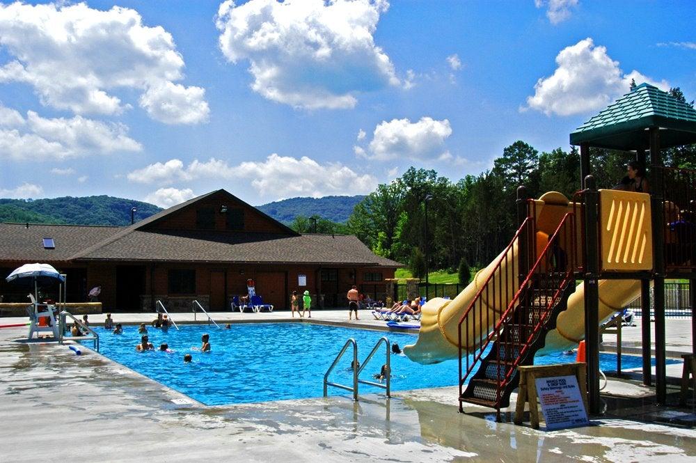 Lake Fort Smith State Park swimming pool
