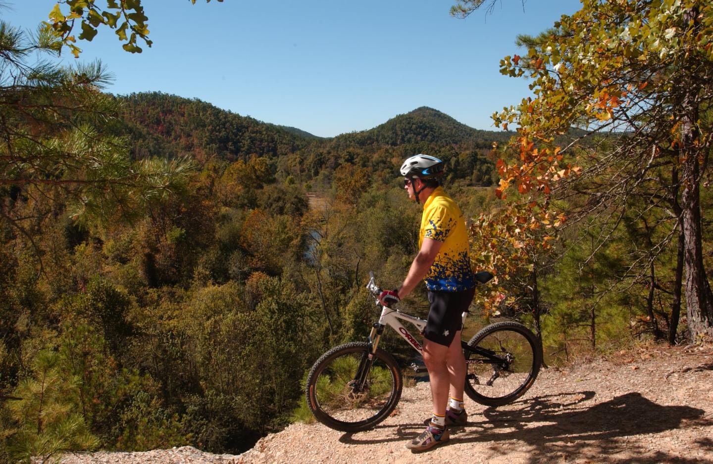 Mountain biking the Womble Trail in the Ouachita National Forest
