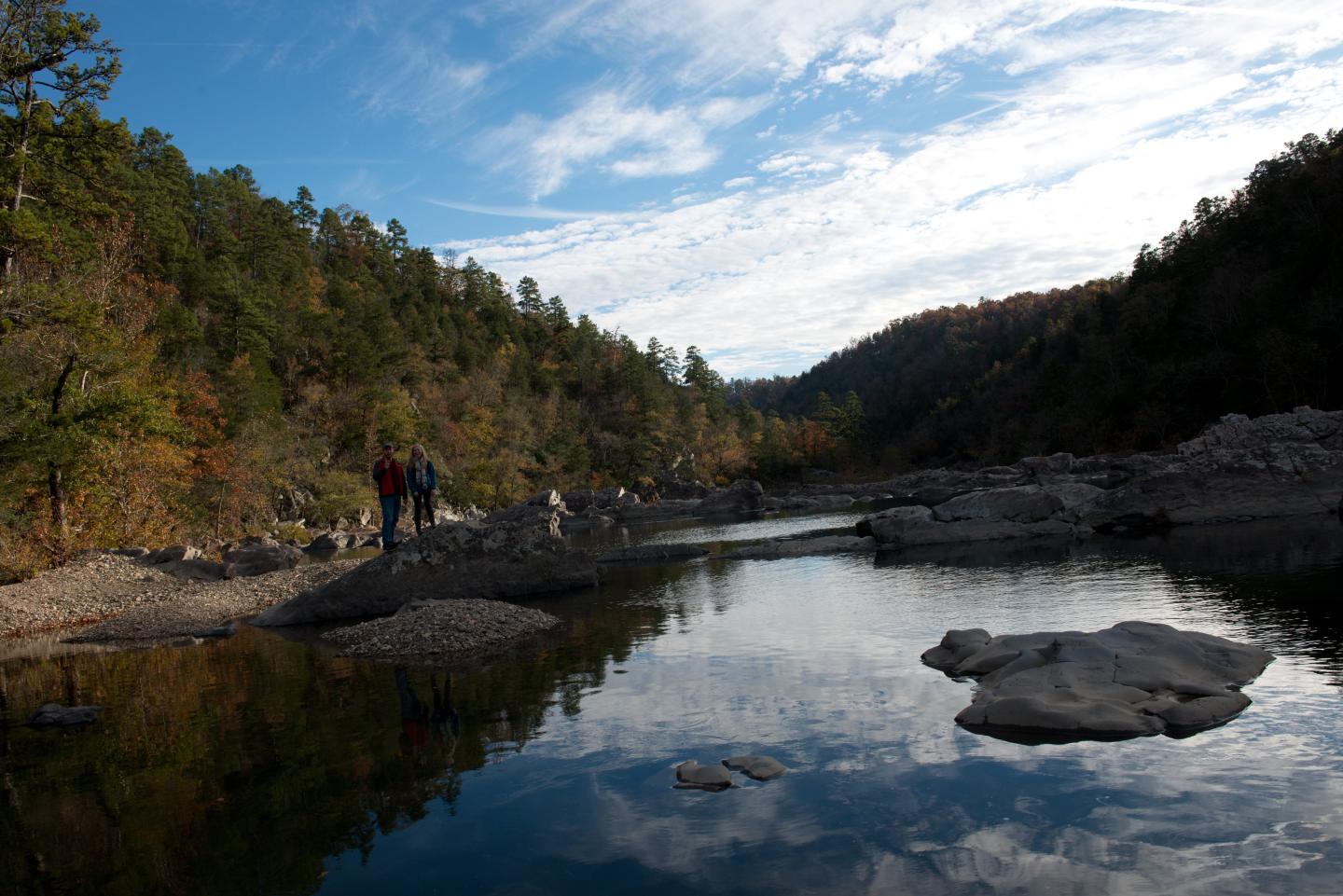 Hiking at Cossatot River State Park-Natural Area