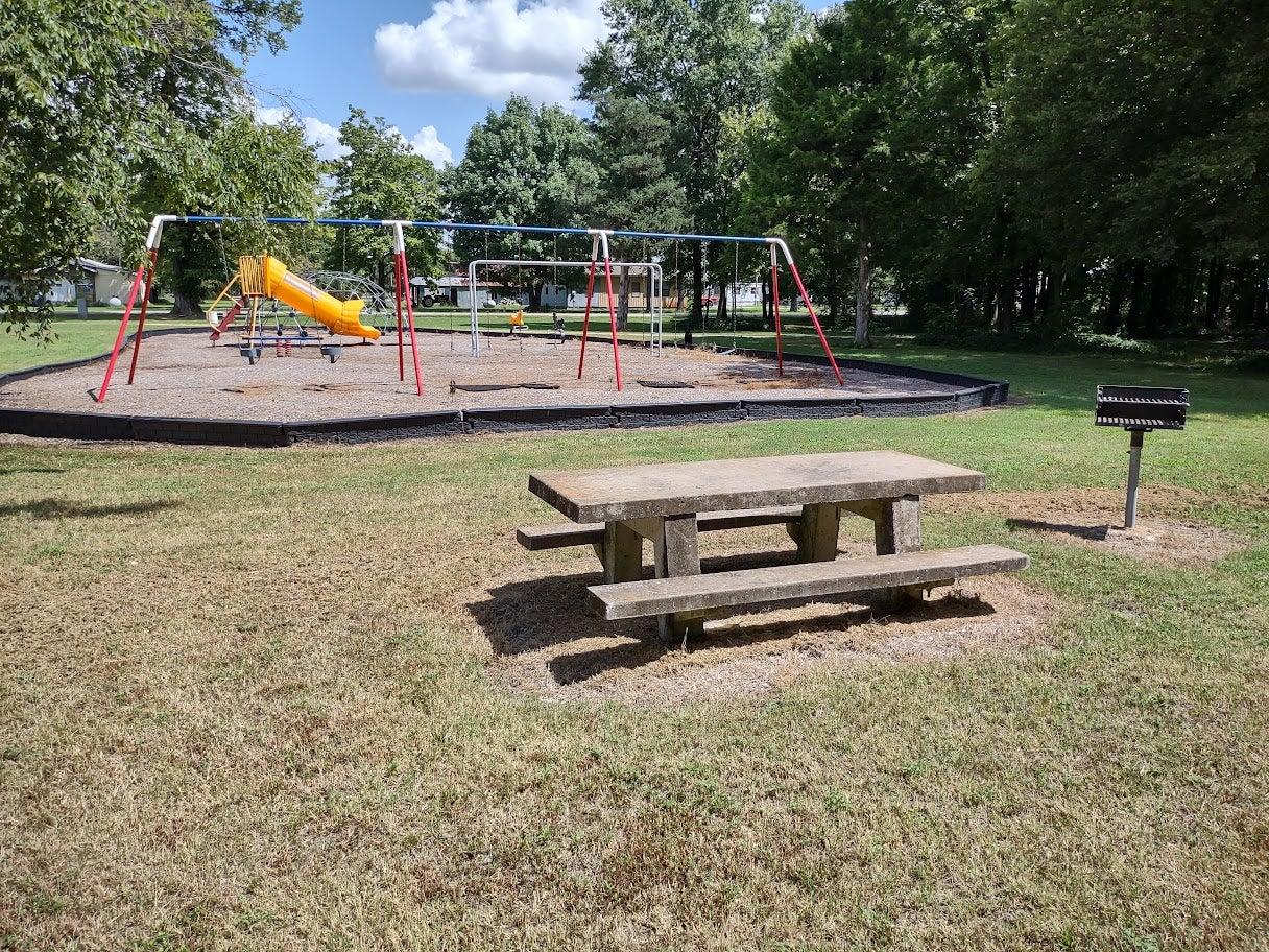 Picnic Benches and BBQ Grills