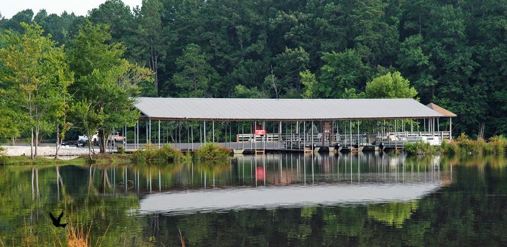 Marina at White Oak Lake State Park