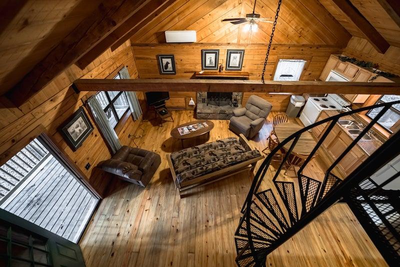 View upstairs in cabin