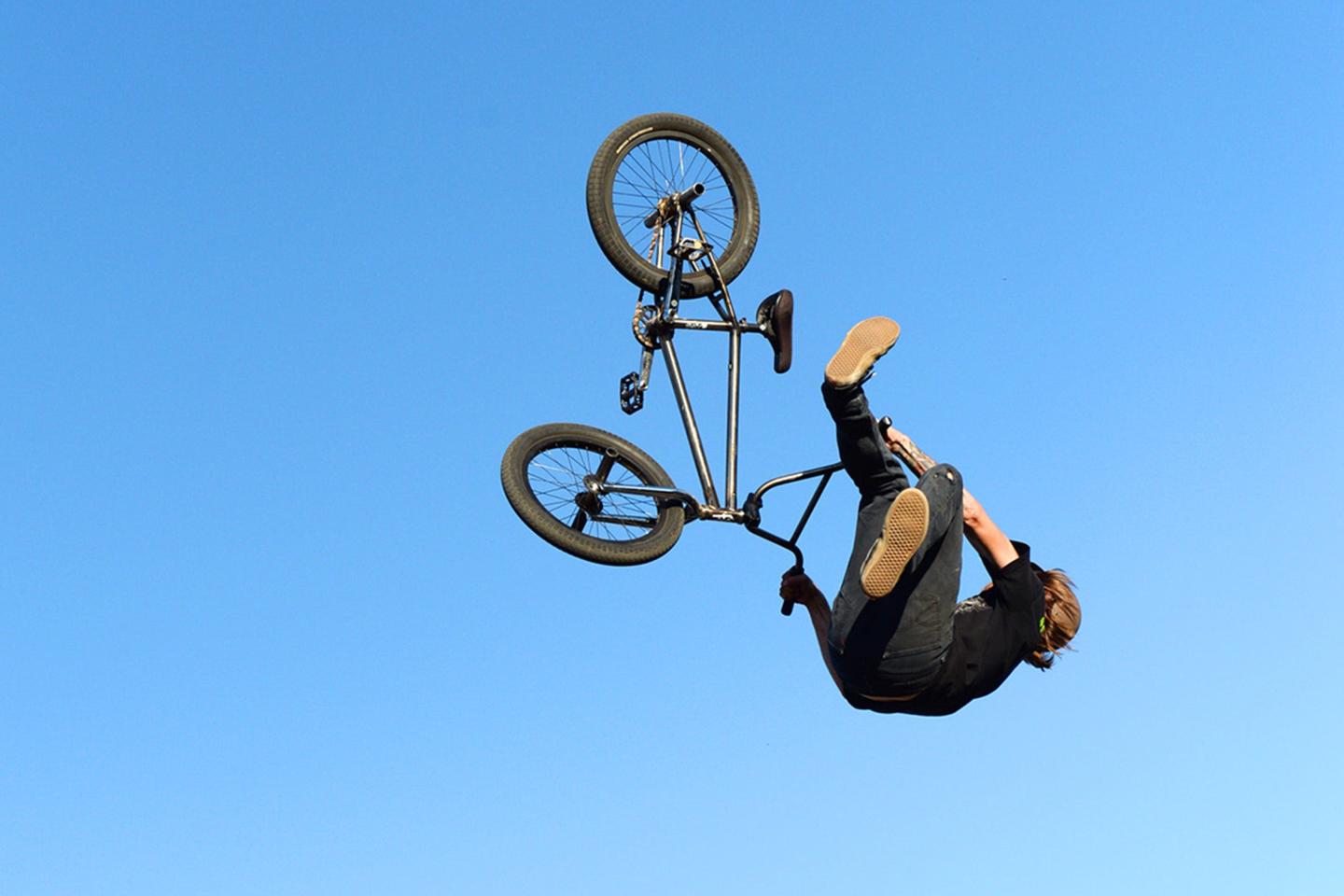 Biking at the Railyard Bike Park