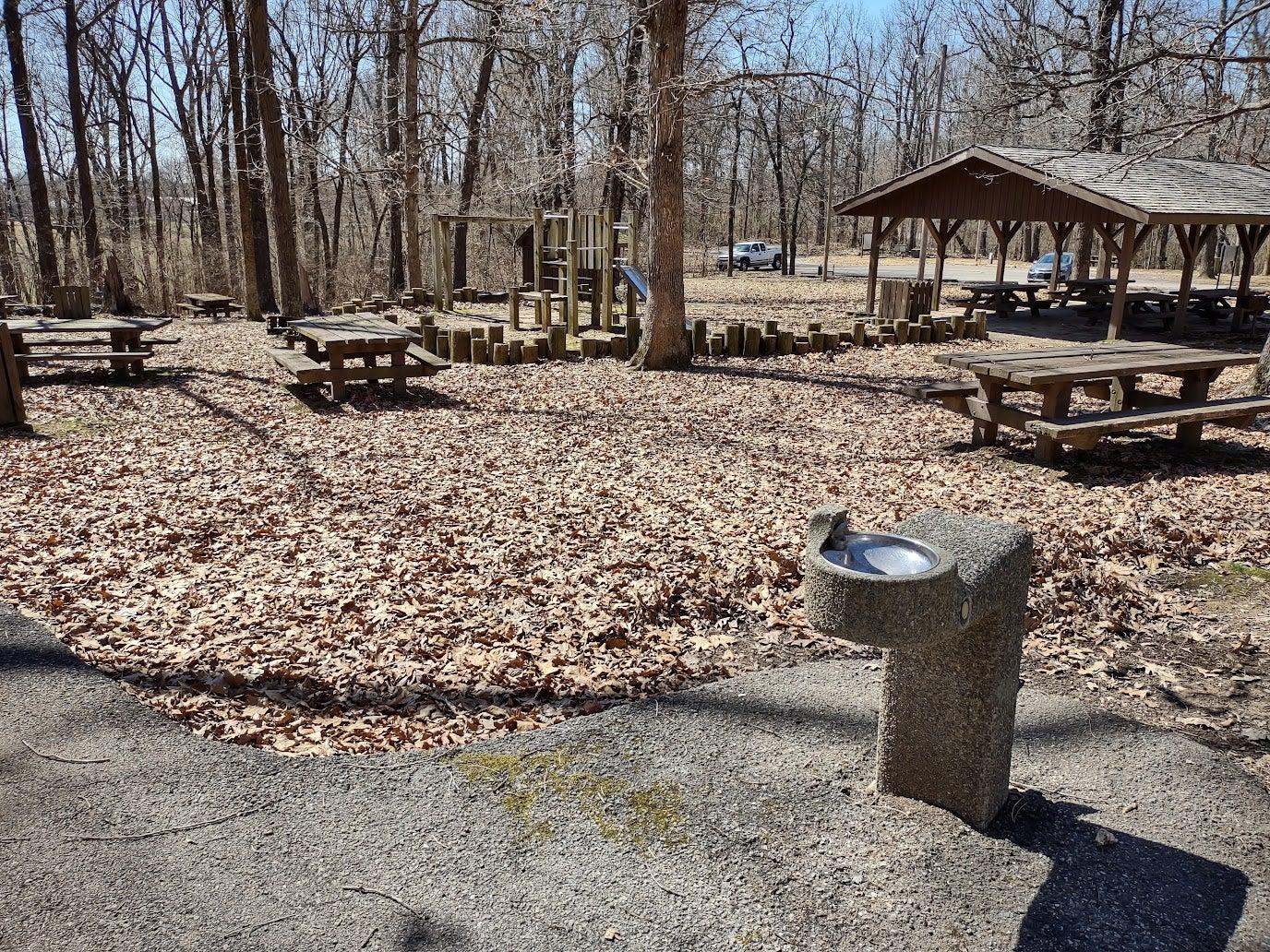 Picnic area with playground