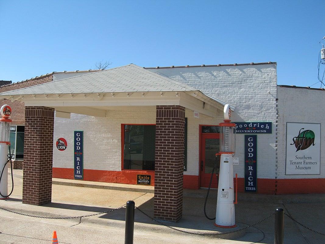Gas station facade
