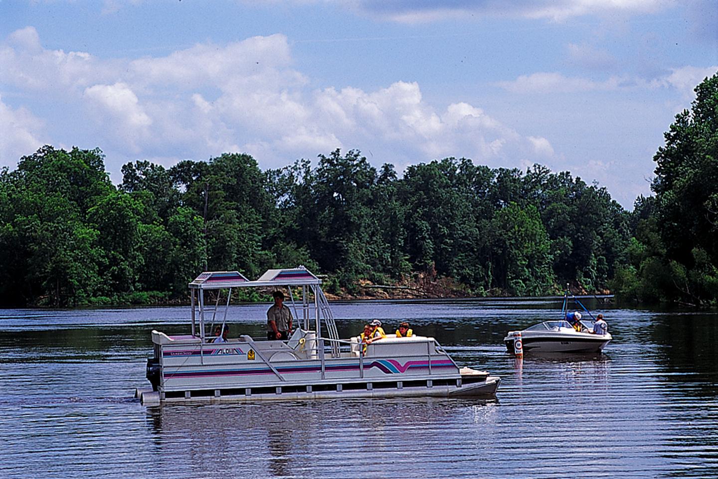 Go on a park interpreter-led boat tour