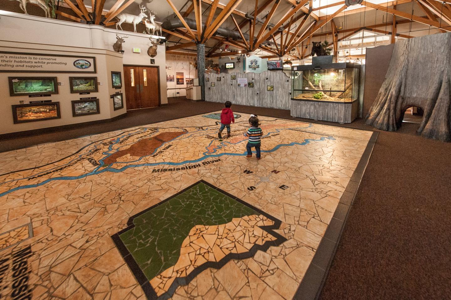 Interior at Governor Mike Huckabee Delta Rivers Nature Center