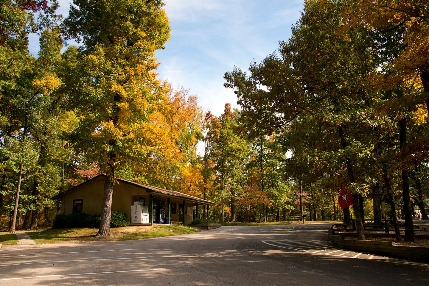 Lake Frierson State Park is beautiful in the fall too
