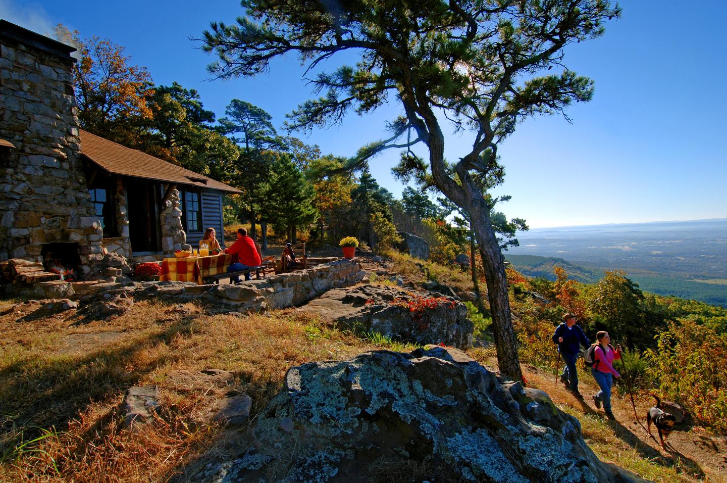 Stay in one of our historic rustic fully-equipped cabins