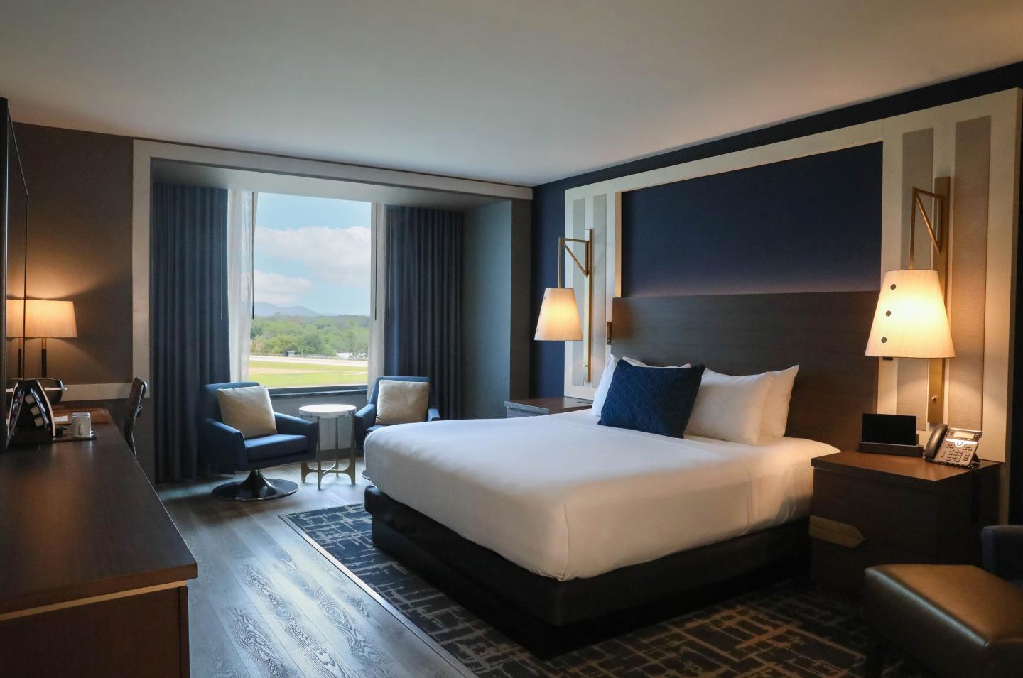 Hotel Room with Trackside View